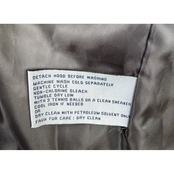 ANNE KLEIN - WOMEN'S BROWN DOWN FILLED PUFFER COAT - SIZE M - Picture 6 of 7